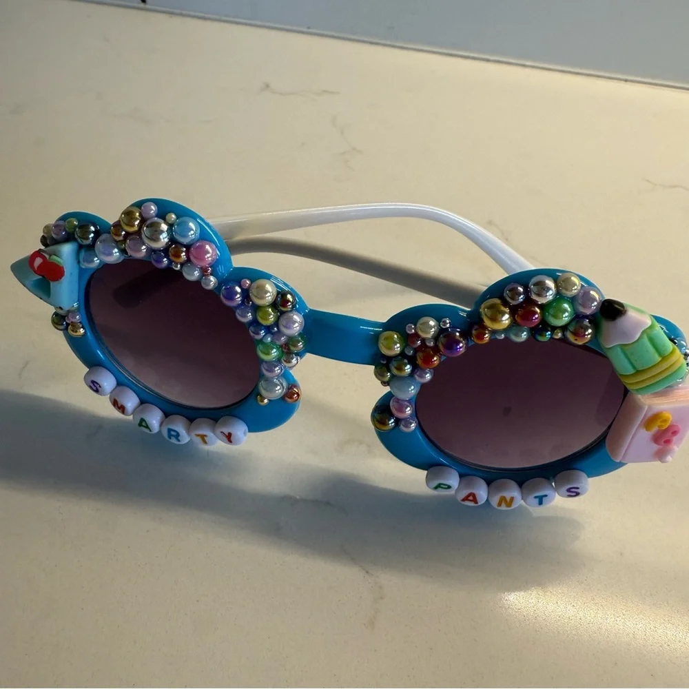 Custom Beaded Blue 